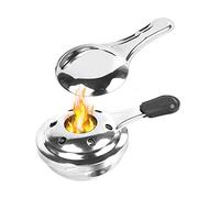 Lixada Réchaud à alcool en acier inoxydable - Brûleur à fondue portable - Mini brûleur à alcool - Accessoires de camping - Réchaud à alcool pour fondue - Chauffe-plats - Pour pique-nique, randonnée,