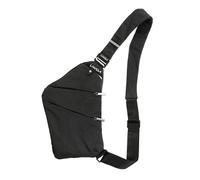 Lixada Sac à dos à bandoulière léger pour sport de plein air, voyage, randonnée, sac à bandoulière antivol pour homme et femme, Noir , 12.2 * 7.9 * 0.4in