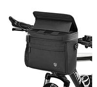 Lixada Sacs de guidon de vélo, sac de guidon avant de vélo, panier de vélo avec écran tactile, support étanche, compatible avec grand écran de 7"