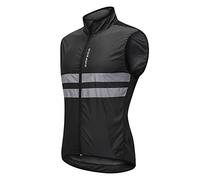 Lixada sans Manches Cyclisme Gilet Jersey Respirant VTT équitation Haut Veste de Sport pour Hommes et Femmes (Noir Blanc-2, M)