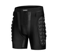 Lixada Short rembourré 3D, Short de Protection Absorbant Les Chocs et Durable pour Skateboard, Snowboard, Skate, Ski (Short rembourré, XXL)