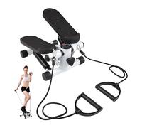 Lixada Stepper Swing,Mini Stepper pour l'exercice à la Maison avec Bandes de résistance, capacité d'affichage LCD de 100kg