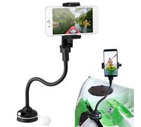 Lixada Support de Montage Universel pour Caméra de Canoë pour Support de Bateau de Support de Téléphone de Kayak avec Bras Long Flexible Convient Aux Largeur de l'appareil 50-100 mm