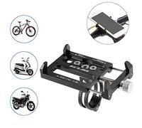 LIXADA Support de Téléphone de Vélos en Alliage d'Aluminium Tout Usage pour Android Compatible avec iPhone (Noir)