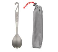 LIXADA Titanium Spork avec l'ouvreur de Bouteille légère Fourchette de cuillère de dîner en Plein air pour Voyage Camping randonnée