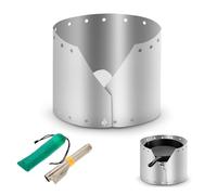 Lixada ultra titan extérieur camping cuisinière wind shield parasol coupe plate