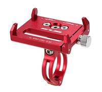 Lixada Universal Support de Téléphone de Réglable Vélo de Support GPS Bracket Cradle Clamp pour Vélo de Montagne (Rouge)