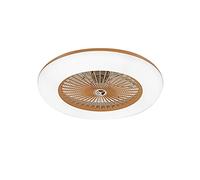 Lixada Ventilateur de plafond avec éclairage LED - Vitesse du vent réglable avec télécommande - Sans batterie - 36 W - Plafonnier LED moderne pour chambre à coucher, salon, salle à manger - Doré
