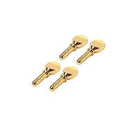 LIXBD Lot de 4 vis de ligature pour bec de saxophone alto, ténor soprano et clarinette C64 (doré)