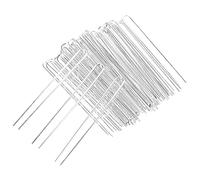 LIXBD Lot de 50 épingles à cheveux en forme de U pour chignon, épingles à cheveux blondes pour loisirs créatifs pour femmes et filles (argent) (couleur : argent)