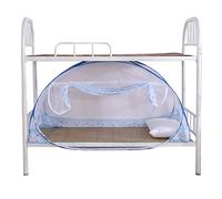 LIXIAOLIANSD Tente Moustiquaire Lit 1 Place, Tente Moustiquaire Pop Up, Grand Espace sans Installation, Adapté pour Dortoir éTudiant, Lit Simple (Color : Blue, Size : 190 * 90 * 100(cm))