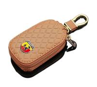 LIXIASM Housse de clés Voiture pour Abarth 500 595 695 SS Grande Punto, Étui de Protection pour Clés de Voiture en Cuir Porte-clés de Voiture,C