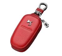 LIXIASM Housse de clés Voiture pour DS 3 Crossback 2018-, Étui de Protection pour Clés de Voiture en Cuir Porte-clés de Voiture,E