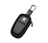 LIXIASM Housse de clés Voiture pour Peugeot 108 Hatch 2014-, Étui de Protection pour Clés de Voiture en Cuir Porte-clés de Voiture,B