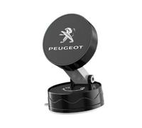 LIXIASM Support Magnétique Voiture pour Peugeot 3008 2024, Aimant Puissant Support à Adsorption sous Vide Support Téléphone Voiture Rotation 360°,Bla-CK