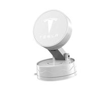 LIXIASM Support Magnétique Voiture pour Tesla Model 3 Highland 2024, Aimant Puissant Support à Adsorption sous Vide Support Téléphone Voiture Rotation 360°,White