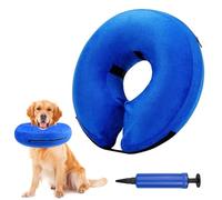 Lixiluxia Collerette Chien Gonflable, Anti Lechage Colliers de Récupération Gonflables pour la Cicatrisation des Plaies et Empêcher Mordre ou de Gratter (Blue XL)