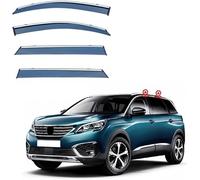 LIXINRU Déflecteurs pour Auto Deflecteurs d'air pour Peugeot 5008 2017-2023 Fenêtre Latérale deflecteur Voiture Avant ArrièRe Pare-Pluie Pare-Soleil