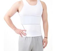 Lixinsunbu Ceinture abdominale de compression pour poitrine Ceinture de poitrine élastique, blanc, Universal Male