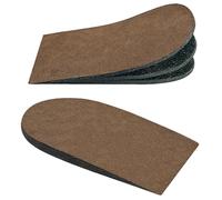 Lixinsunbu Lot de 2 talonnettes orthopédiques réglables pour la douleur au talon et les écarts de longueur des jambes, 3 couches de 1/8" d'épaisseur, talon marron (Small - Lot de 2)