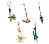Lixinya Porte-clés The Seven Diane Arlequin Escanor Meliodas Deadly Sins Comic Character - Accessoires de cosplay (5 pièces vendues ensemble), Argenté, M