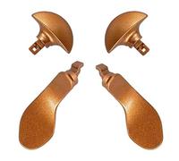 LiXiongBao 4PCS Paddle Arrière en Métal pour PS5 DualSense Edge Controller, Pièces interchangeables pour PS5 DualSense Edge Wireless Controller (Or)