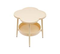LIXIONGQUANLAL Side Table, Petite Table Basse et Table de Chevet Clover à Deux Niveaux for Chambre et Salon,Nightstand