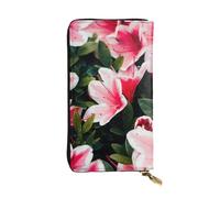 LIXLZH Beauty Portefeuille en cuir avec fermeture éclair pour homme et femme, motif floral rouge, taille unique, noir, taille unique, Noir , Taille unique