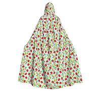 LIXLZH Belle cape à capuche imprimée papillons universelle pour adulte, costume de sorcière, costume d'Halloween, cape de carnaval