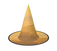 LIXLZH Chapeau imprimé vue sur la montagne au lever du soleil - Fournitures de fête - Accessoires de costume de magiciens - Chapeau pointu pour Halloween
