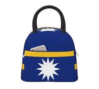 LIXLZH Sac à déjeuner isotherme avec motif drapeau de Nauru pour adultes, enfants, familles