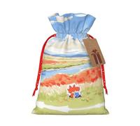 LIXLZH Sac de Noël avec cordon de serrage imprimé tortue de mer avec poissons pour femme et homme