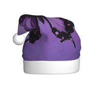 LIXLZH Spa Stone and Rose Flowers Print Santa Hat Adult Unisex Winter Beanie Cap Cute and catch eyes Christmas Hat Festive Party