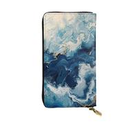 LIXLZH WITHIN THE TIDES - Portefeuille imprimé pour argent et femme, porte-monnaie en cuir avec fermeture éclair, noir, taille unique, noir, taille unique, Noir , Taille unique