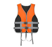 LIXQQS Gilet de Sauvetage Adulte Enfant: Aide à la Flottabilité 150N avec Sifflet et Sangles Kayak Paddle Bateau Sports Nautiques(Orange2,L)