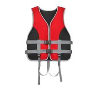 LIXQQS Gilet de Sauvetage Adulte Enfant: Aide à la Flottabilité 150N avec Sifflet et Sangles Kayak Paddle Bateau Sports Nautiques(Red2,S)