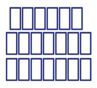 LIXSAZSE 1 jeu d'étiquettes magnétiques impression haute définition de carreaux de carton d'étiquettes auto-adhésifs, Tapez 13