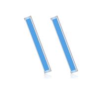 LIXSAZSE 1 paire DC 12V clignotant lumière dynamique Flexible LED bande phare anti-poussière boîtier Transparent moto éclairage fournitures, Blanc à jaune, 30cm