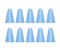 LIXSAZSE 10 pièces Capuchons de Plume Anti-dérapant Professionnel résistant pour aux Rayures Silicone écran Tactile Stylo Pointe étui Couverture Haute sensibilité, Bleu Ciel