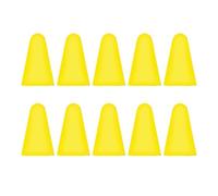 LIXSAZSE 10 pièces Capuchons de Plume Anti-dérapant Professionnel résistant pour aux Rayures Silicone écran Tactile Stylo Pointe étui Couverture Haute sensibilité, Jaune