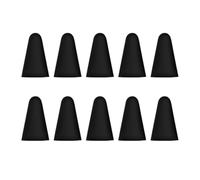 LIXSAZSE 10 pièces Capuchons de Plume en Silicone capacité résistante à l'usure Pointe de Stylo Couverture de boîtier Grande résistance Manchon de Plume Installation Facile, Le Noir