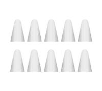 LIXSAZSE 10 pièces Capuchons de Plume en Silicone capacité résistante à l'usure Pointe de Stylo Couverture de boîtier Grande résistance Manchon de Plume Installation Facile, Blanc