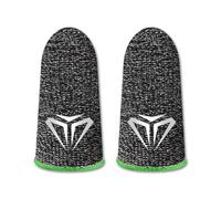 LIXSAZSE 10 pièces jeu de téléphone portable manches du bout des doigts sensibles anti-transpiration gants anti-dérapants Anti-empreintes digitales couvertures en Fiber Pour ultra-mince, Type vert 1