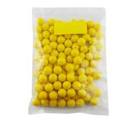 LIXSAZSE 100 pièces/Ensemble leurre de pêche TPR appâts artificiels avec Simulation d'odeur de maïs s'attaque pour aux appâts Accessoires mer en Plein air, Grande