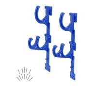 LIXSAZSE 2 pièces Cintre de Piscine râteaux d'installation Pratiques Outils de Jardinage légers tuyaux Crochet en métal piscines Fournitures Pince Poteau