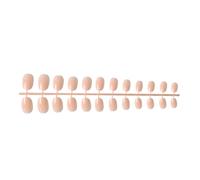LIXSAZSE 24 pièces ballerine courte coffre-fort résistant Pour aux rayures cercueil faux ongles solide bricolage exquis roman élégant acrylique ongles , 18couleur chair