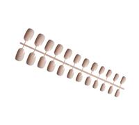 LIXSAZSE 24 Pièces Solide Petite Tête Ronde Appuyez sur les Ongles Amovible DIY Artificielle Exquise Ongles en Acrylique pour les Amateurs de Manucure , Type5