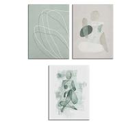 LIXSAZSE 3 pièces Art mural peintures abstraites sans cadre impression œuvres d'art modernes affiches bureau salon chambre cuisine