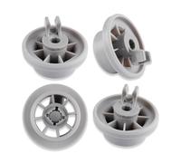 LIXSAZSE 4 pièces 165314 roues inférieures pour lave-vaisselle rouleaux légers en plastique remplacent le remplacement ménager de rechange pour Bosch