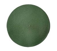 LIXSAZSE 6 Pack/lot Tapis de Table Rond décor de Salle à Manger avec napperons résistants à la Chaleur PP Tapis Table noël Ensemble 6 Verts, B, 38 cm